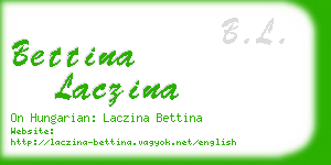 bettina laczina business card